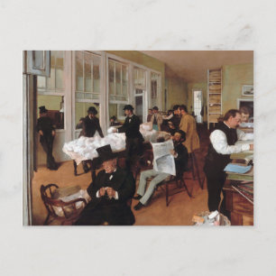 EDGAR DEGAS - Ein Baumwollbüro in New Orleans 1873 Postkarte
