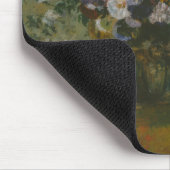 Edgar Degas - Eine Frau sitzt neben einer Vase Mousepad (Ecke)