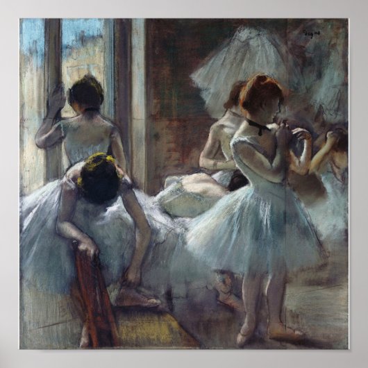 Edgar Degas - Eine Gruppe von Tänzern Poster (Vorne)