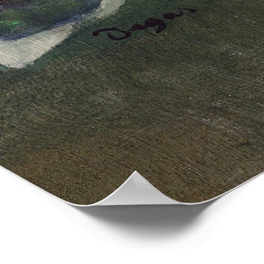 Edgar Degas | Ende eines Arabesken, 1877 Poster (Ecke)