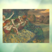 Edgar Degas Four Dancers Impressionist Fensteraufkleber (Blatt 3)