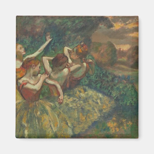 Edgar Degas Four Dancers Impressionist Magnet (Vorne)
