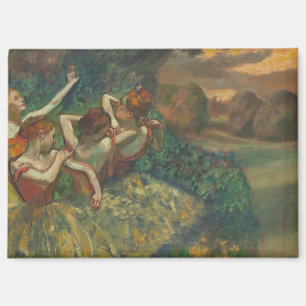 Edgar Degas Four Dancers Impressionist Magnet