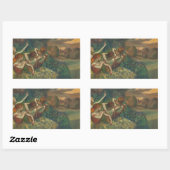 Edgar Degas Four Dancers Impressionist Rechteckiger Aufkleber (Blatt)