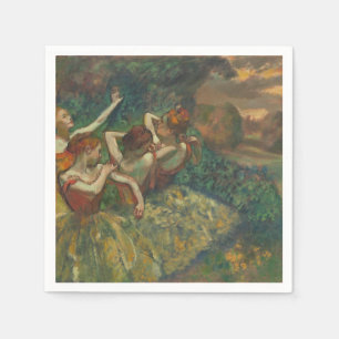 Edgar Degas Four Dancers Impressionist Serviette