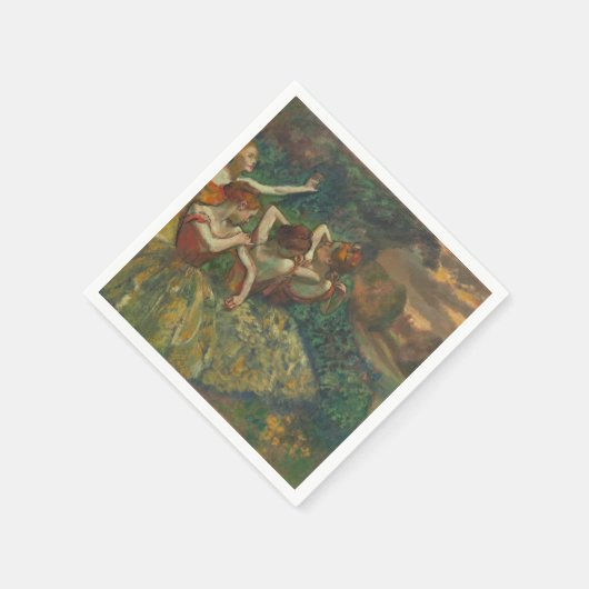 Edgar Degas Four Dancers Impressionist Serviette (Ecke)