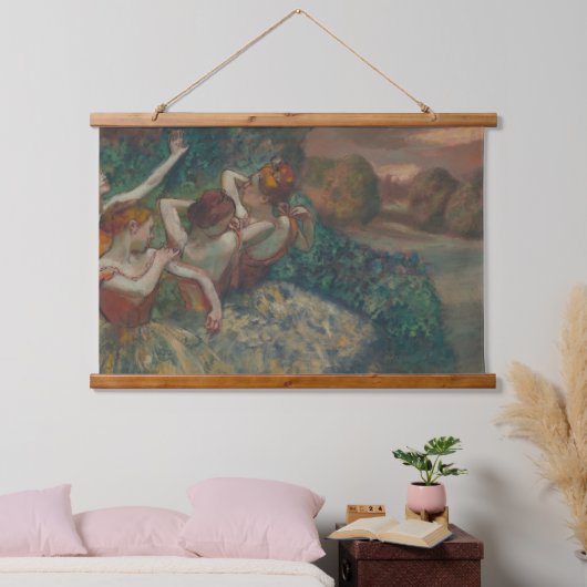 Edgar Degas Four Dancers Old Fame Art Wall Wandteppich Mit Holzrahmen (Schlafzimmer)