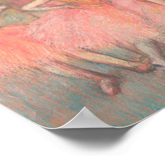 Edgar Degas Four Dancers Poster (Ecke)
