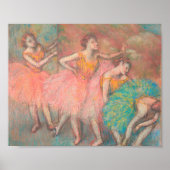 Edgar Degas Four Dancers Poster (Vorne)