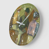 Edgar Degas | Four Jockeys Große Wanduhr (Winkel)