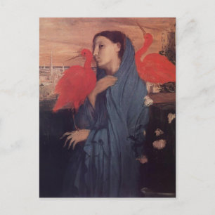 Edgar Degas: Frau auf einer Terrasse Postkarte