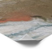 Edgar Degas | Frau in ihrem Bad, die ihr Leg schwi Poster (Ecke)