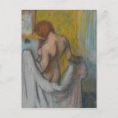 Edgar Degas | Frau mit Handtuch Postkarte (Vorderseite)