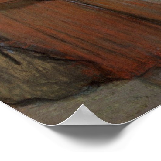 Edgar Degas | Frau mit zwei kleinen Mädchen Poster (Ecke)