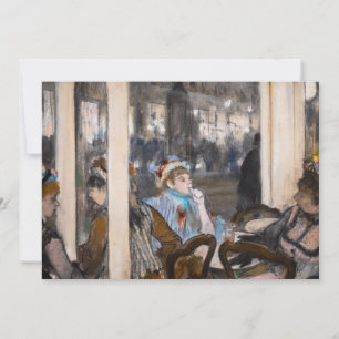 Edgar Degas - Frauen auf einer Café-Terrasse am Ab Einladung