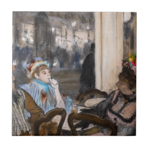Edgar Degas - Frauen auf einer Café-Terrasse am Ab Fliese