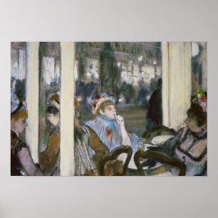 Edgar Degas   Frauen auf einer Terrasse im Café, 1 Poster