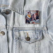 Edgar Degas - Frauen beim Bügeln Button (Beispiel)