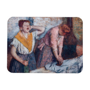 Edgar Degas - Frauen beim Bügeln Magnet