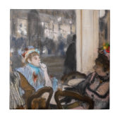 Edgar Degas - Frauen im Café Terrasse im Abend Fliese (Vorderseite)