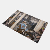 Edgar Degas - Frauen im Café Terrasse im Abend Fußmatte (Schrägansicht)