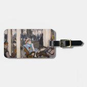 Edgar Degas - Frauen im Café Terrasse im Abend Gepäckanhänger (Vorderseite horizontal)