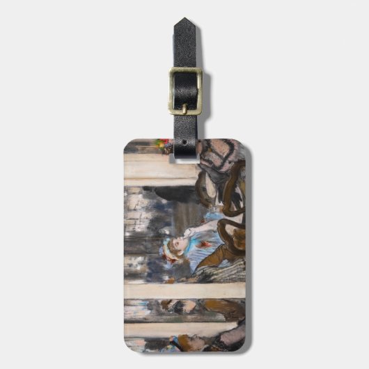 Edgar Degas - Frauen im Café Terrasse im Abend Gepäckanhänger (Vorderseite vertikal)