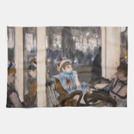 Edgar Degas - Frauen im Café Terrasse im Abend Geschirrtuch