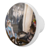 Edgar Degas - Frauen im Café Terrasse im Abend Keramikknauf (Rechts)