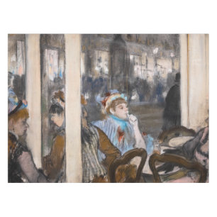 Edgar Degas - Frauen im Café Terrasse im Abend Tischdecke