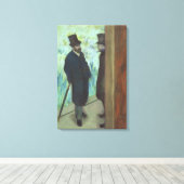 Edgar Degas | Freunde im Theater Leinwanddruck (Insitu (Holzboden))