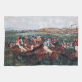 Edgar Degas - Gentlemen Race Geschirrtuch (Horizontal)