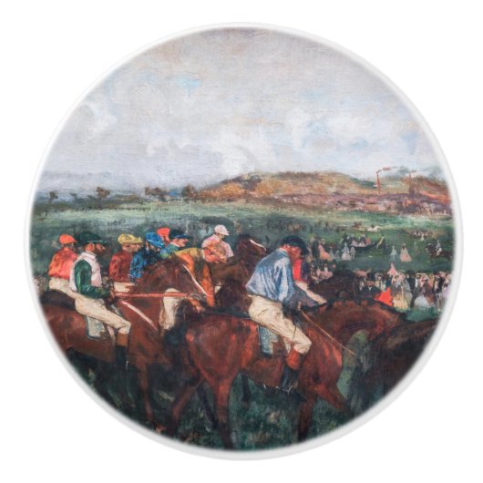 Edgar Degas - Gentlemen Race Keramikknauf (Vorderseite)