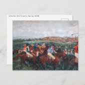 Edgar Degas - Gentlemen Race Postkarte (Vorne/Hinten)