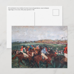 Edgar Degas - Gentlemen Race Postkarte