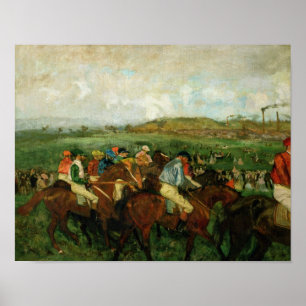 Edgar Degas Gentlemen race, Vor dem Abflug Poster