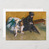 Edgar Degas - Gewartet Einladung (Vorne/Hinten)