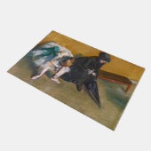Edgar Degas - Gewartet Fußmatte (Schrägansicht)