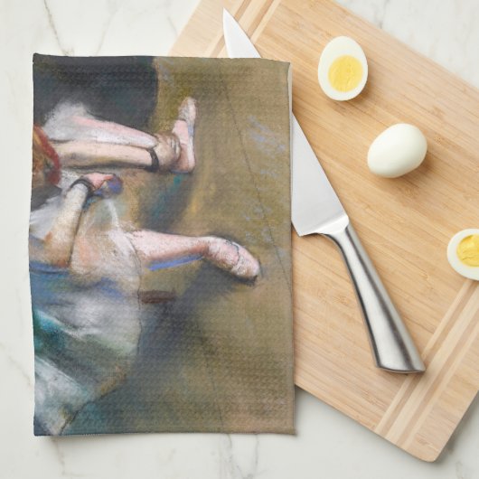 Edgar Degas - Gewartet Geschirrtuch (Viertel Falte)