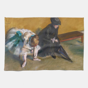 Edgar Degas - Gewartet Geschirrtuch