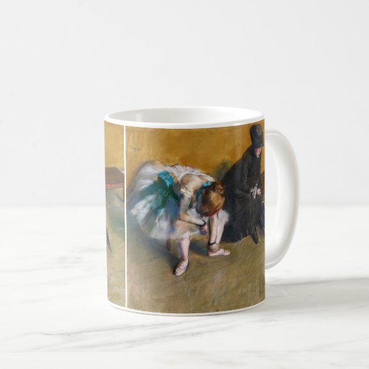 Edgar Degas - Gewartet Kaffeetasse (VorderseiteRechts)