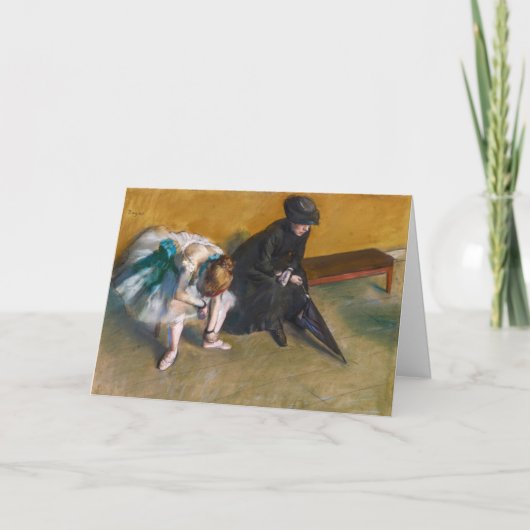Edgar Degas - Gewartet Karte (Vorderseite)