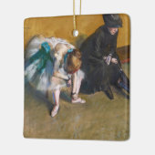 Edgar Degas - Gewartet Keramikornament (Links)