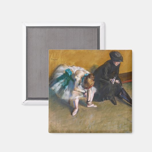 Edgar Degas - Gewartet Magnet (Vorderseite/Rückseite)