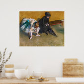 Edgar Degas - Gewartet Poster (Küche)