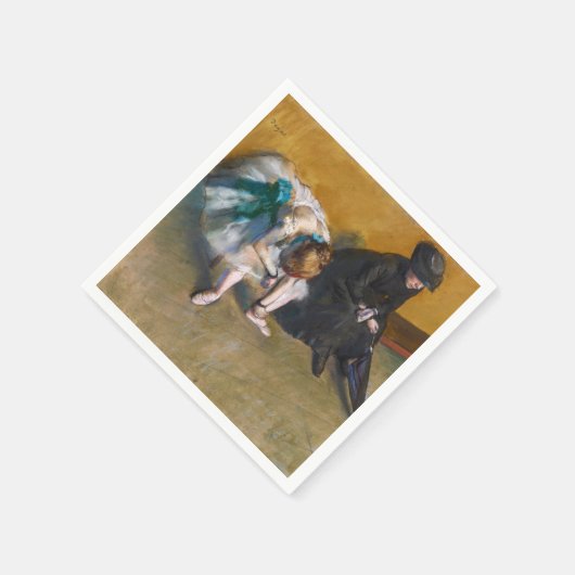 Edgar Degas - Gewartet Serviette (Ecke)