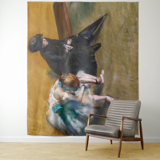 Edgar Degas - Gewartet Wandteppich (Beispiel)