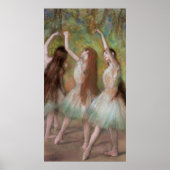 Edgar Degas Green Dancers Poster (Vorne)