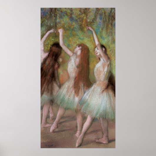 Edgar Degas Green Dancers Poster (Vorne)