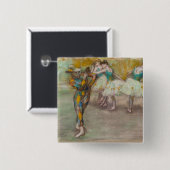 Edgar Degas - Harlekin-Tanz Button (Vorne & Hinten)